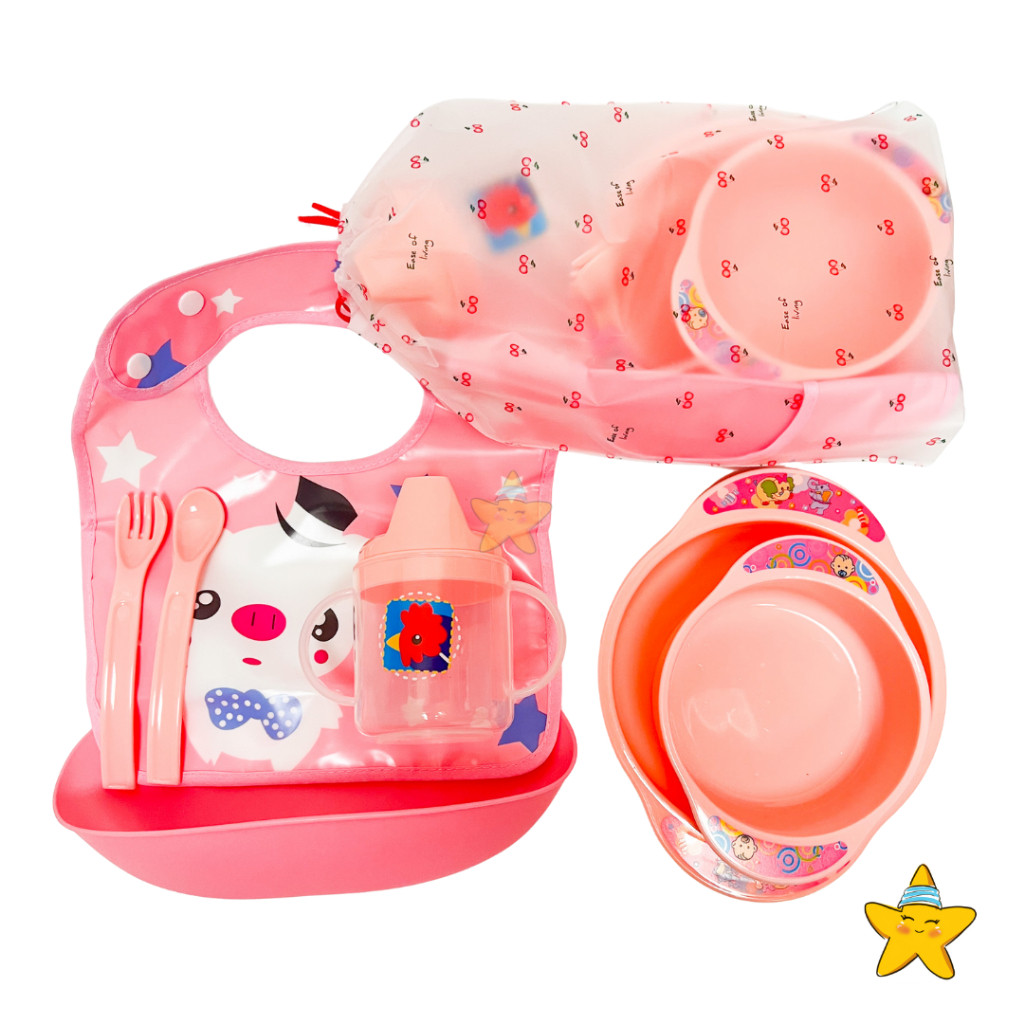 LM YO - Baby Gift Bag Feeding Set Perlengkapan Makan Bayi Baru Lahir Newborn Mpasi terbaru