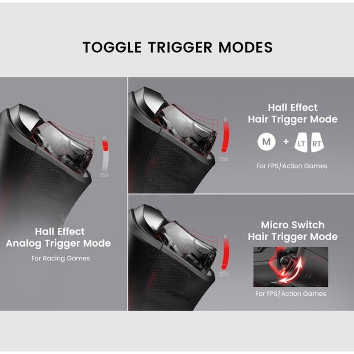 GameSir T4 Cyclone Pro Wireless Hall Effect Stick Controller Gamepad - Cyclone 2 White, Garansi 1 Bu