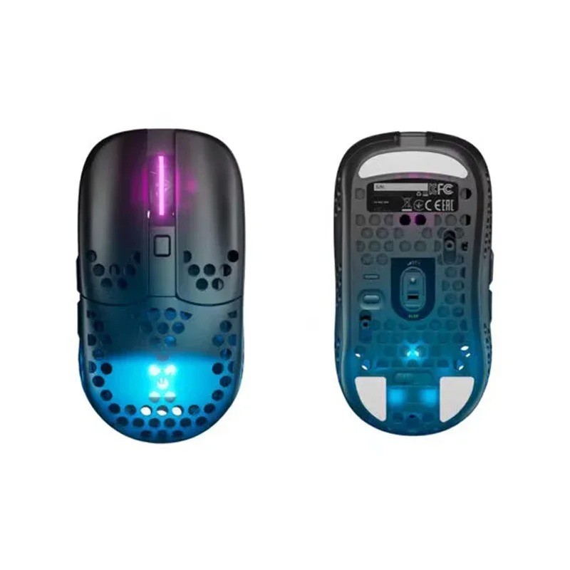 Xtrfy MZ1 RGB Gaming Mouse - Hitam, 5 Tombol, Sensor Optik PixArt 3389, Kabel 1.8m