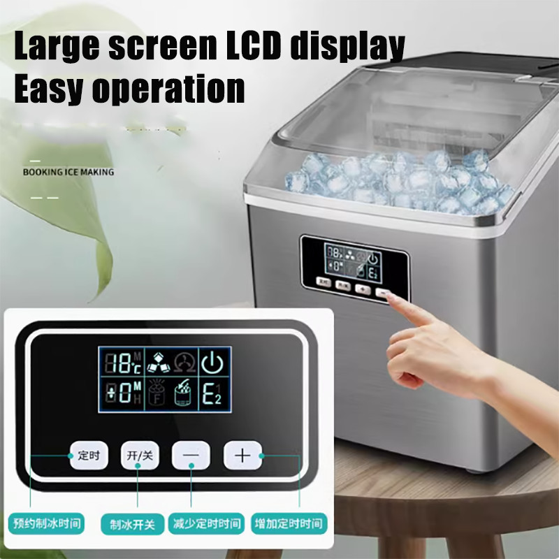 2025 Ice Machine Portable Electric Ice Maker Machine Mini Countertop Ice Cube Maker Appliance Home C