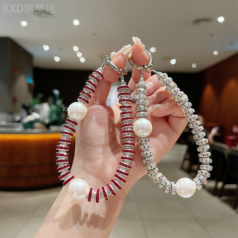 amond Mobile Phone Chain, Mobile Phone Case Pent, Drill Ring Clay Mobile Phone Lanyard, Anti-lost.