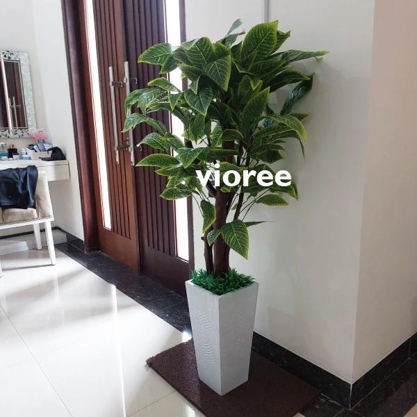 Atap Home Pohon Hias Golden Lucky Artificial Tanaman Plastik Besar Dekor Ruang