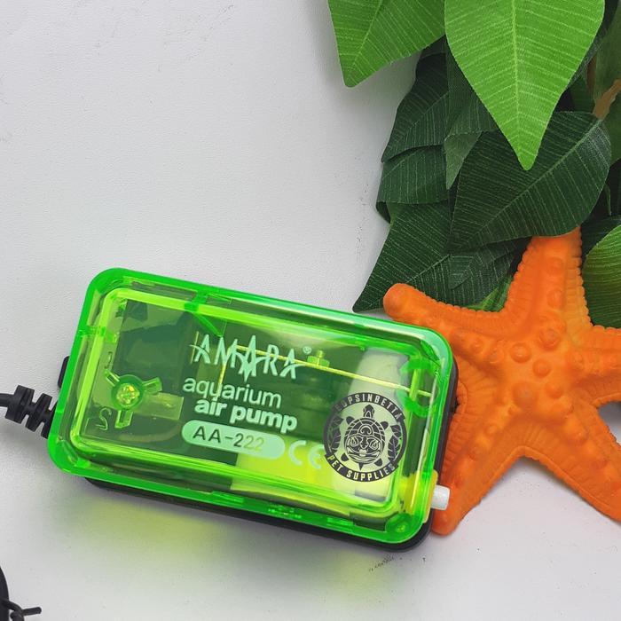 Mesin Aerator Mesin Penghasil Gelembung Oksigen Untuk Ikan Aquarium - SMALL