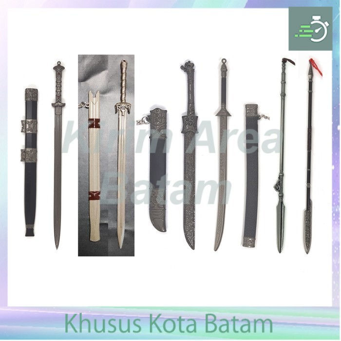 gantungan pedang 22 cm sword snow stride chun lei dao