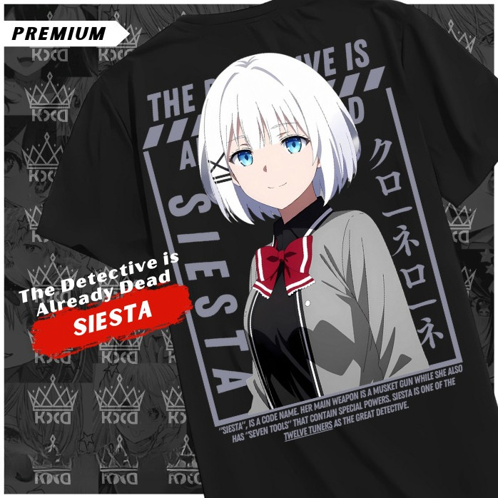 HIRUMA STORE | Kaos Anime SIESTA Katun Premium Tshirt Distro Unisex Dewasa