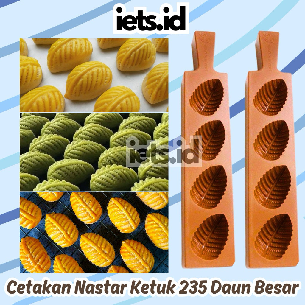 (IT) Cetakan Nastar Ketuk / Tepuk Daun Besar 235 Sin Lian Malaysia | Cetakan Nastar Daun Besar Tepok