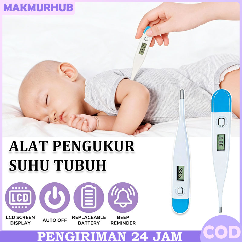 Alat Pengukur Suhu Badan Digital / Termometer Bayi & Anak Akurat / Untuk Pengukuran di Rumah / Prakt