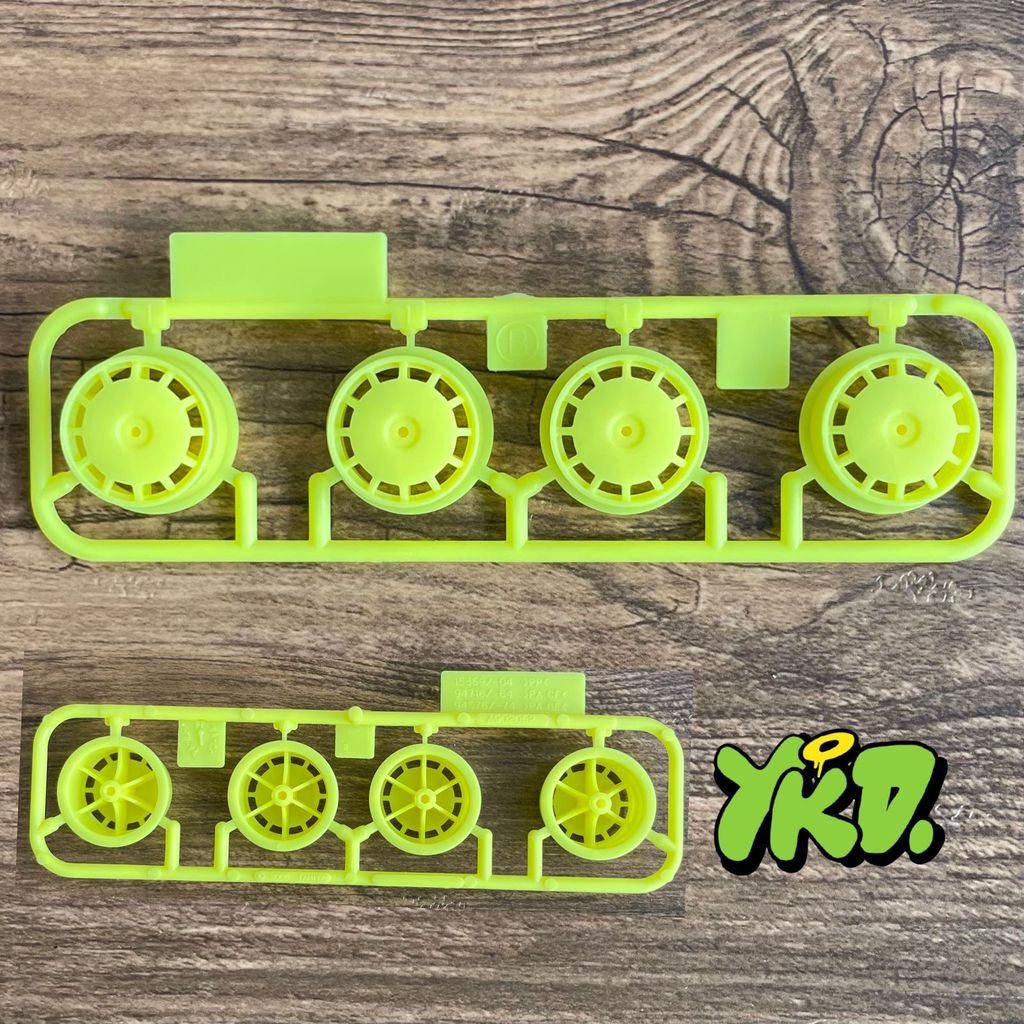 Velg Medium Dish Kuning Fluorescent - Original Tamiya