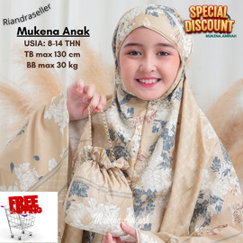 TERBARU MUKENA.AMINAH MUKENA ANAK TANGGUNG AZURA HASYA 2IN1 RESLETING TRAVEL KATUN MOTIF