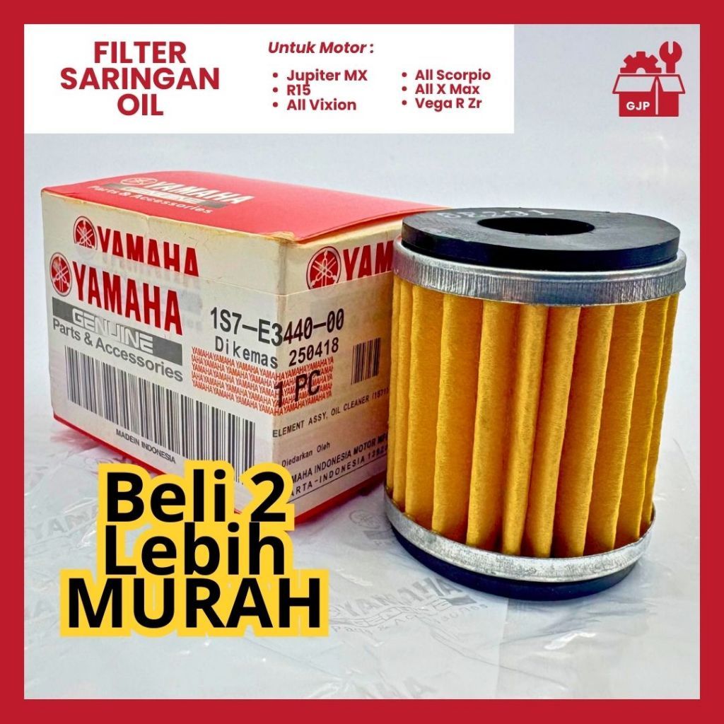 Saringan Filter Oli 1S7-E3440-00 Jupiter MX King R15 All Vixion Xabre All Scorpio All X Max Vega Veg