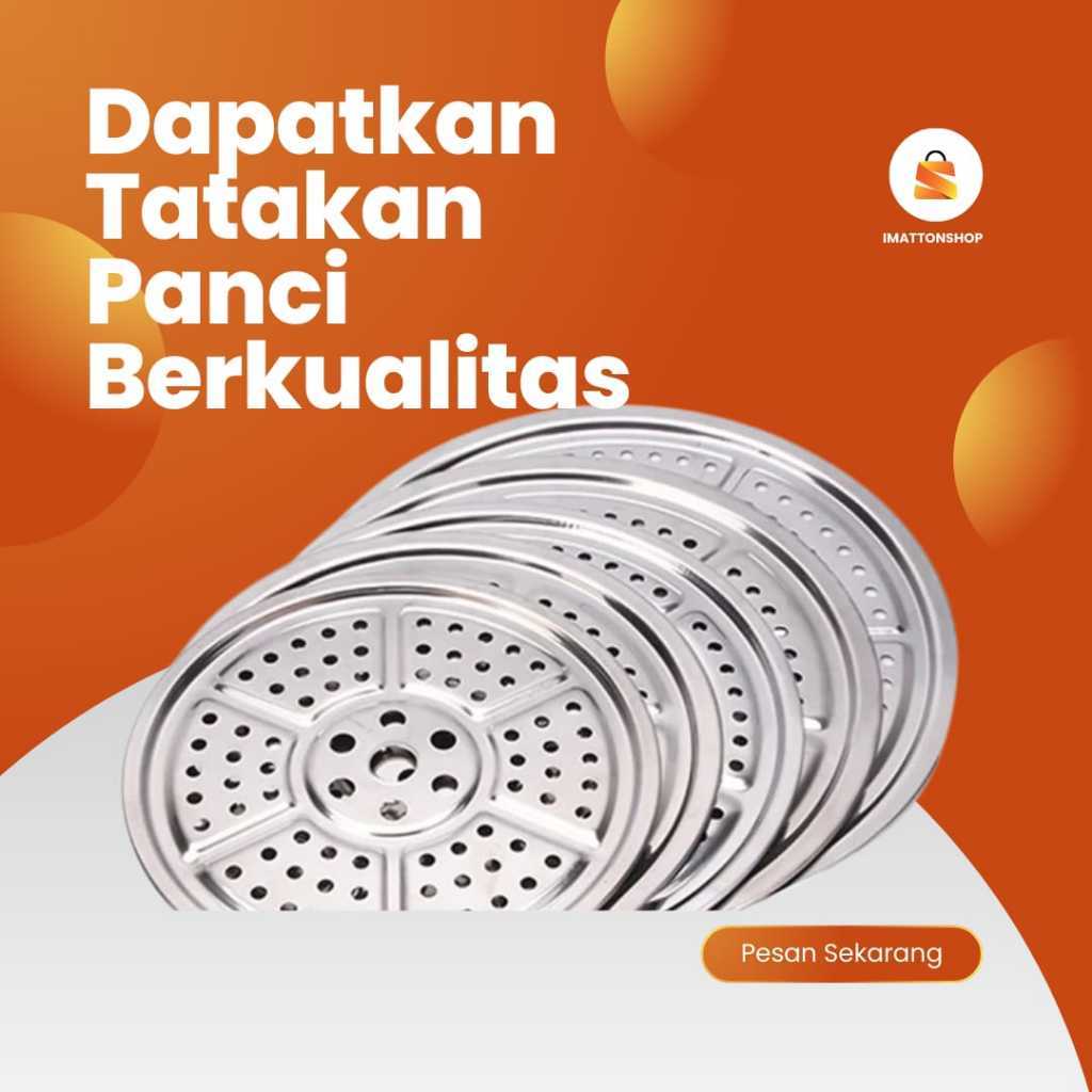 NATUREFOOD Tatakan Kukusan Alas Panci Kukus Steamer Rack Stainless ukuran besar