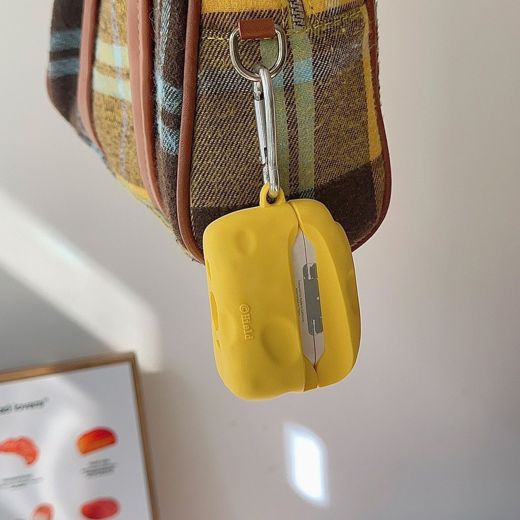 Cute Original Cheese Suitable for AirPods 1 2 3 4 Wireless Bluetooth Earphone Protective Cover Apple