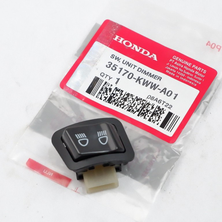 Tombol Lampu DIM KWW Honda Beat FI / Vario 125 FI / Vario 110 FI / Revo original Sentral Sparepart M