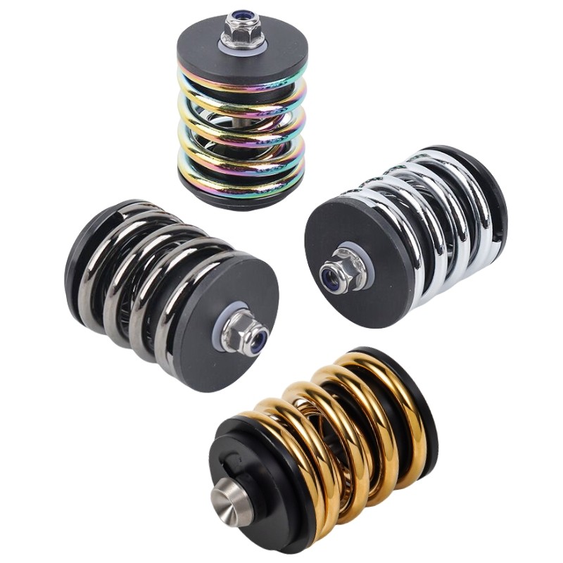 Peredam Kejut Belakang CNC, Untuk Aksesoris Sepeda Brompton, As Titanium, Pegas Baja Tahan Karat, Ba