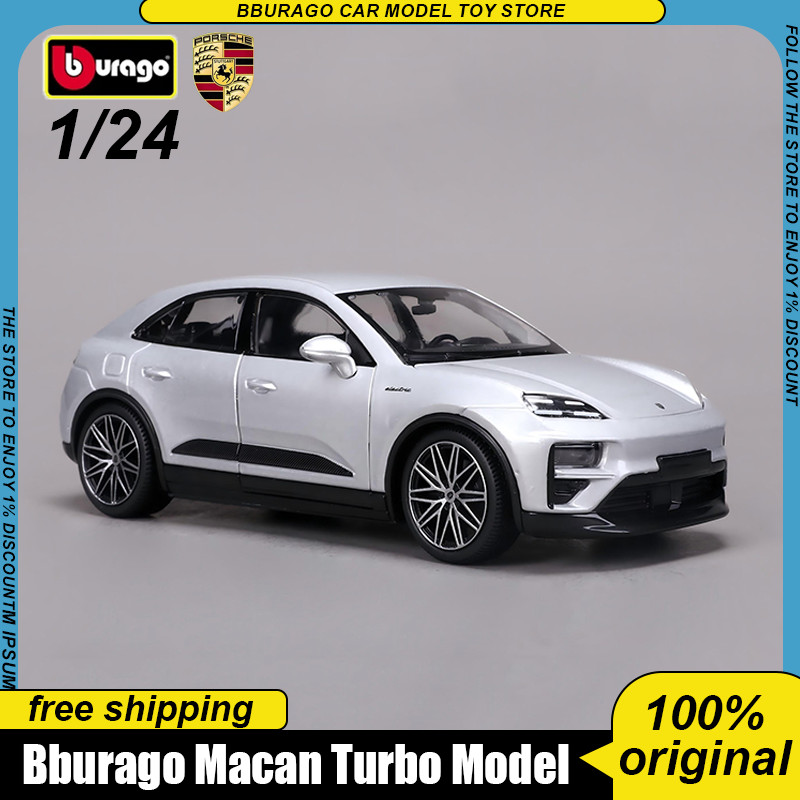 New In Stock Bburago 1:24 Macan Turbo Suv Car Alloy Miniature Diecast Model Porsche 356b Coupe 1961 