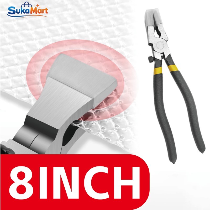 Tang Adjustable Karet Lebar - Multifungsi Potong Kaca & Perbaiki Tepian, Sistem Baut Presisi / Tang 