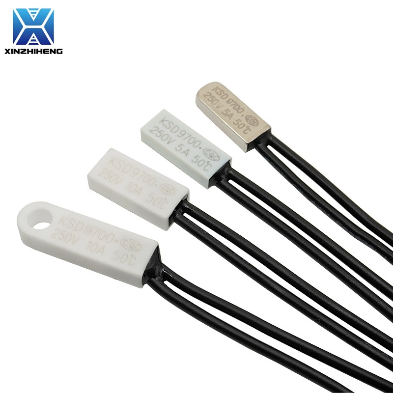 (1-10PCS) KSD9700 5A/10A 250V NC/NO Saklar Suhu Termostat 40 45 50 55 60 65 70 75 80 85 90 95 Deraja