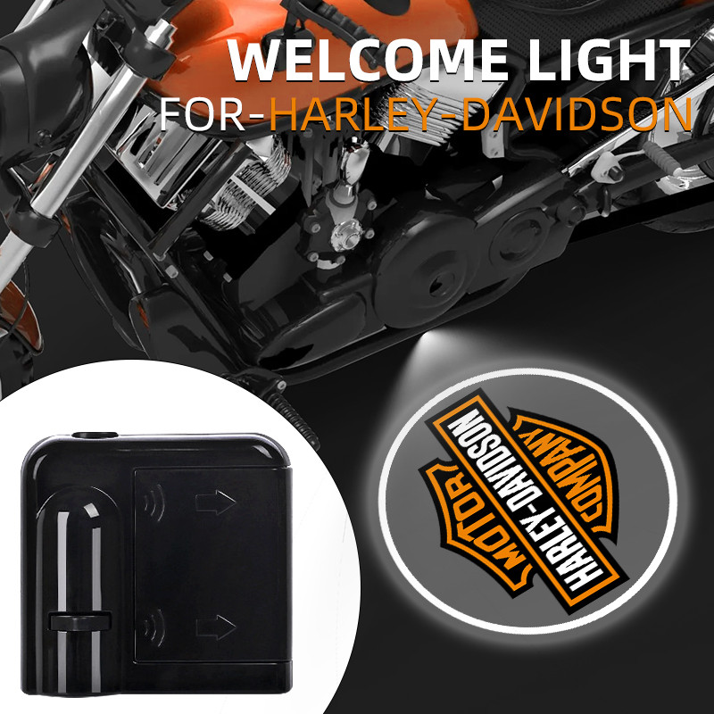 Motorcycle Laser Led Projector Logo Light Wireless Motorcycle Night Light Props for Harley Davidson