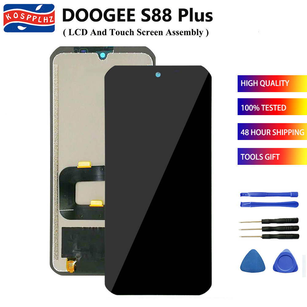 Tested Well For DOOGEE S88 Plus LCD splay Tou Sensor Glass Panel Replacement For Doogee S88 PRO LCD 