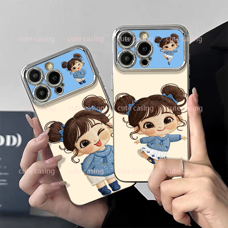 Casing HP 6D Vision Samsung  A15 5G A16 A15 4G A06 A55 5G A14 5G A04 4G A14 4G Full Cover Lensa Jern