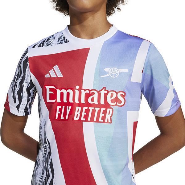 Baju bola Arsenal Youth Pre-Match Jersey JE7565 Dengan Desain Unik dan Logo Emirates Fly Better