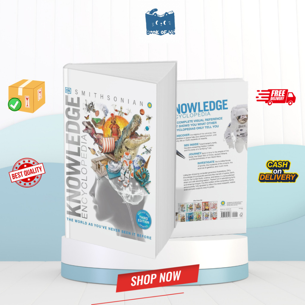 Buku Smithsonian Knowledge Encyclopedia Full Color Baru Soft Cover A4 Refrint