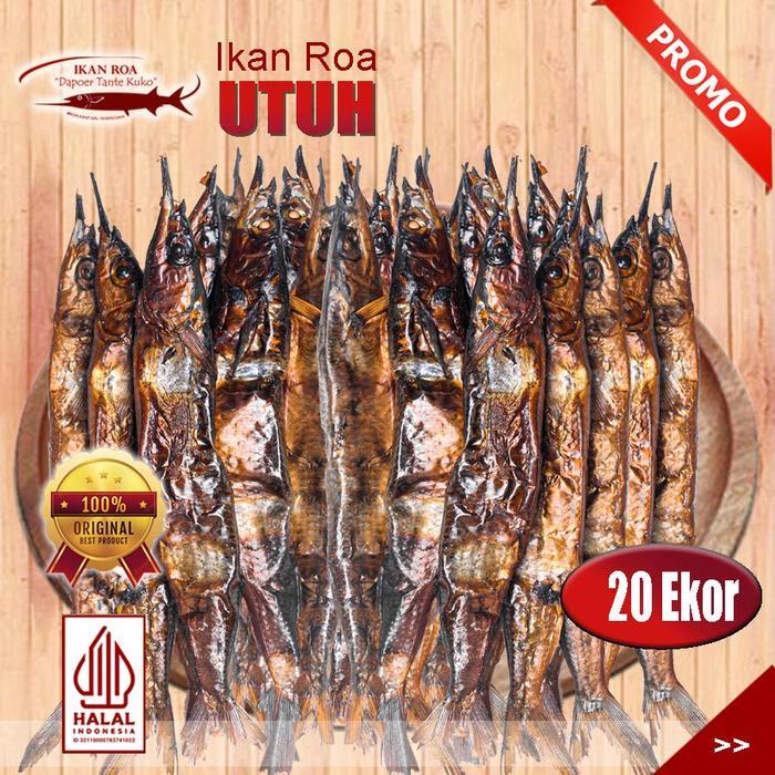IKAN ROA UTUH 20 EKOR ROA ASAP ASLI PREMIUM IKAN KERING HALAL
