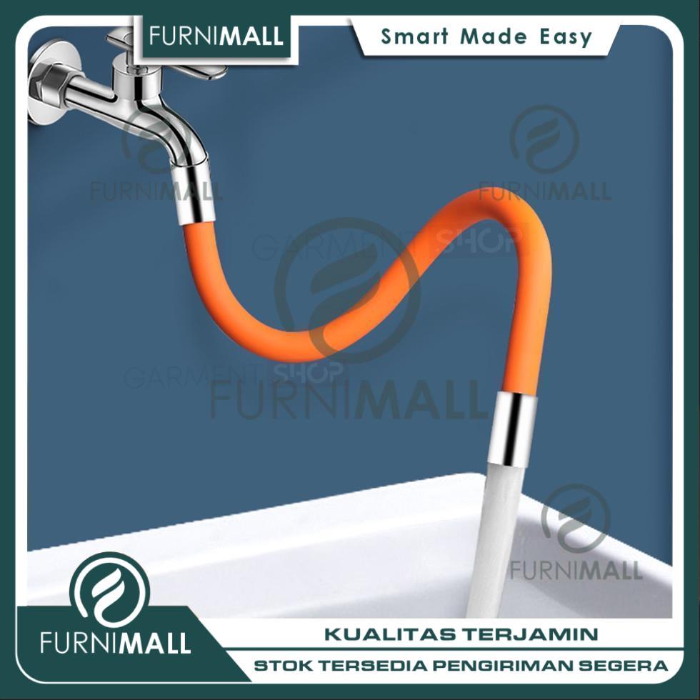 FURNIMALL Sambungan Kran Fleksibel 360 Derajat Untuk Wastafel Dan Ember Mudah Arahkan Air Saat Cuci 