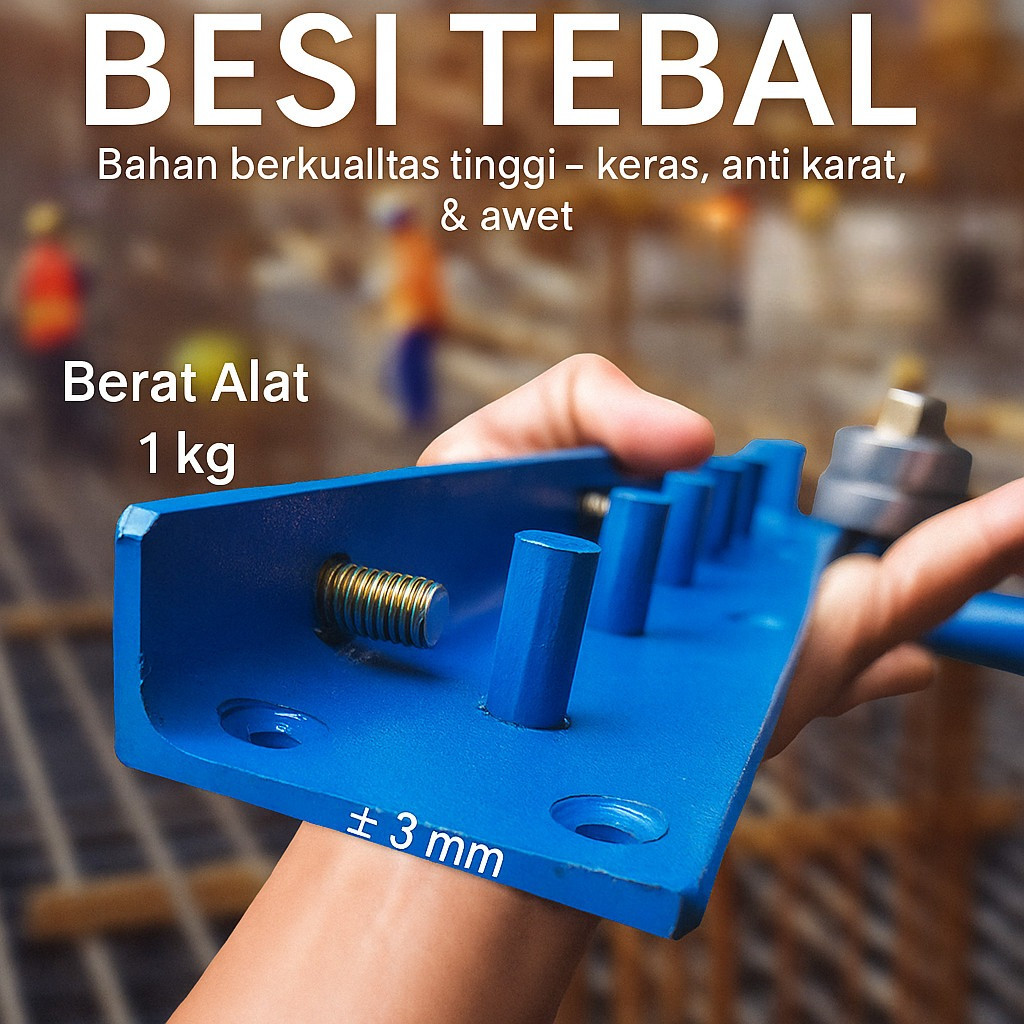 alat penekuk besi 6/8 bangunan ceker ayam kolom