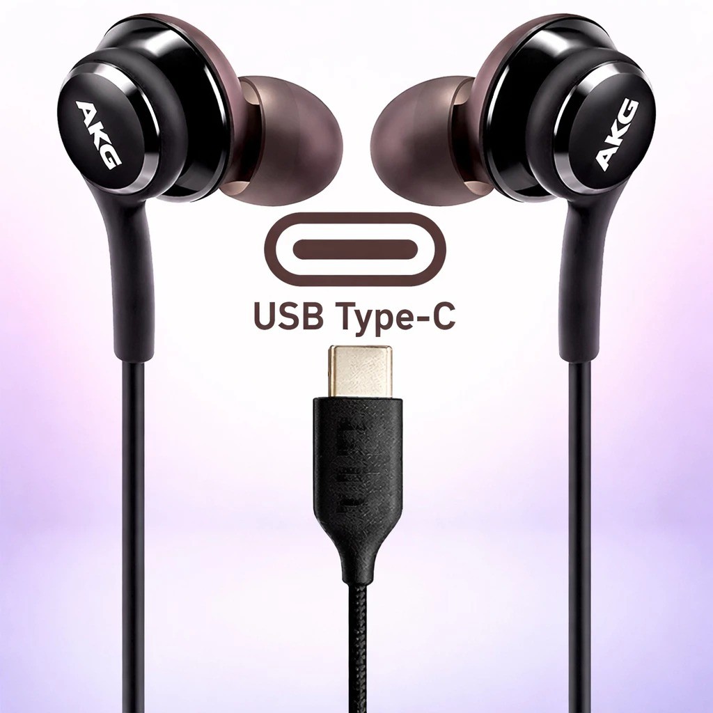 [ AKG JACK TYPE-C ] Handsfree Headset Samsung Type C Handset Handsfree Samsung AKG Jack Type C Earph