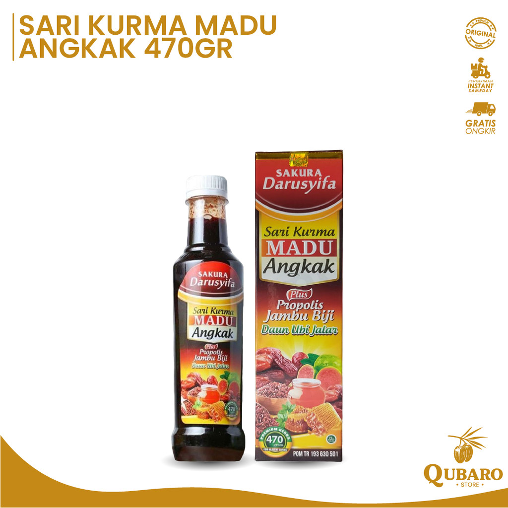 Sari Kurma || Sari Kurma Madu Angkak || Sari Kurma Madu Habbasyifa 470Gr