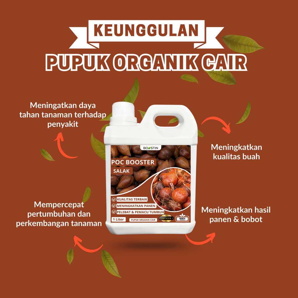 Happypaws21 Poc Booster Salak Pupuk Pelebat, Perangsang Akar, Pemacu Pertumbuhan 100% Organik