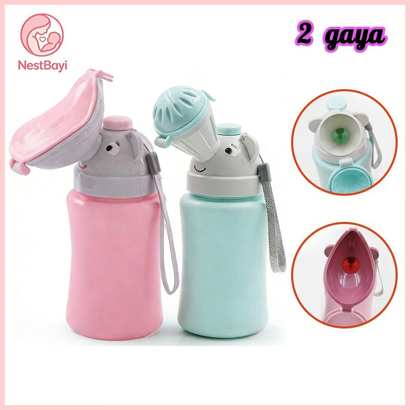 NestBayi Pispot Anak Portable - Botol Pipis Travel Praktis untuk Pria & Wanita, Camping & Emergency