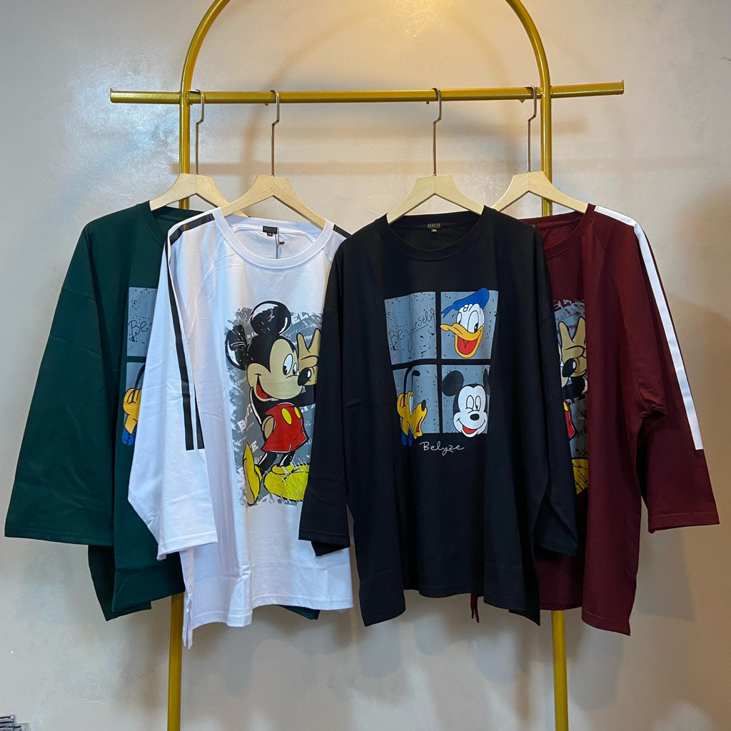 BUPESHOP KAOS OVERSIZE JUMBO BAHAN KATUN COMBED 20S SABLON LD 140 & LD 160cm