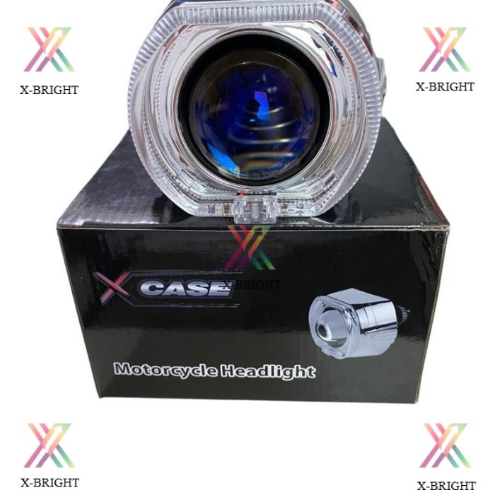 Lampu Utama Biled 2.5 Inch Blue Lens Biled 2.5 Inch + Shroud + Relay