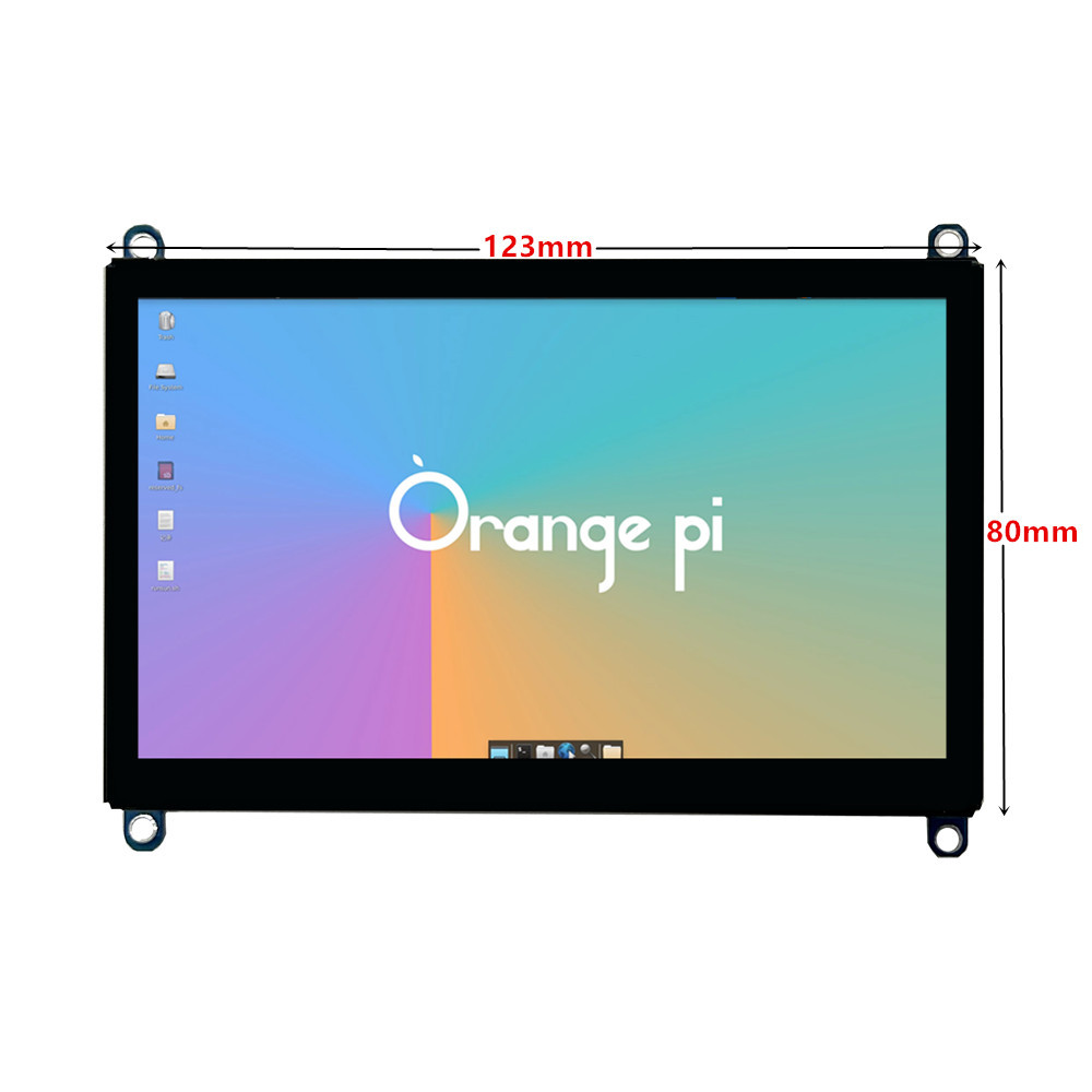 For Raspberry Pi,Orange Pi PC Monitor 5-in 800*480 LCD Screen Capacitive Tou splay HDMI-compatible P