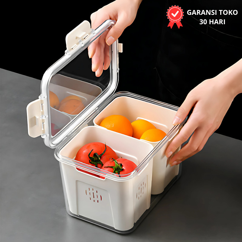 Kotak Penyimpanan Fridge Organizer Buah Sayur Food Storage Untuk Kulkas