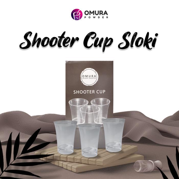 [BUNDLE] Omura Dessert Pudding Susu Chocolate / Cokelat & Shooter Cup - Sloki