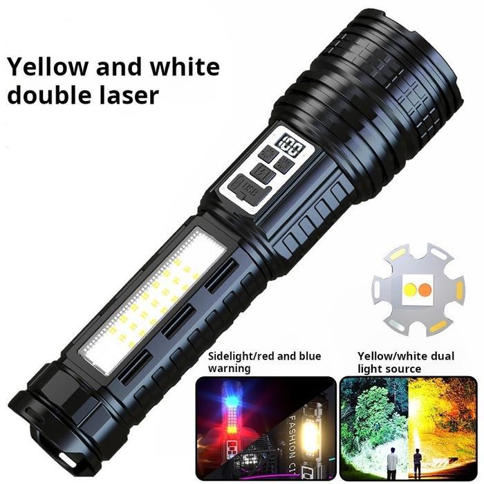 Wr. Kita  Baru Senter LED S71 Super Terang dengan Sumber Cahaya Ganda 50000 Lumens 26650 Senter Takt