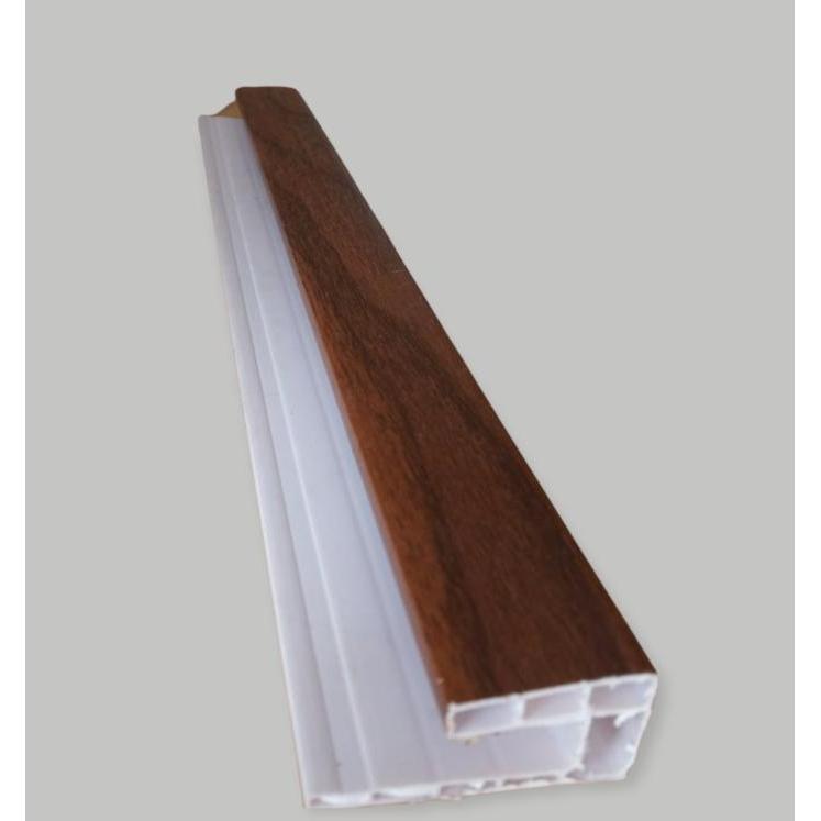 List Minimalis Serat Kayu Jati shunda plafon PVC - LS 302 - coklattua