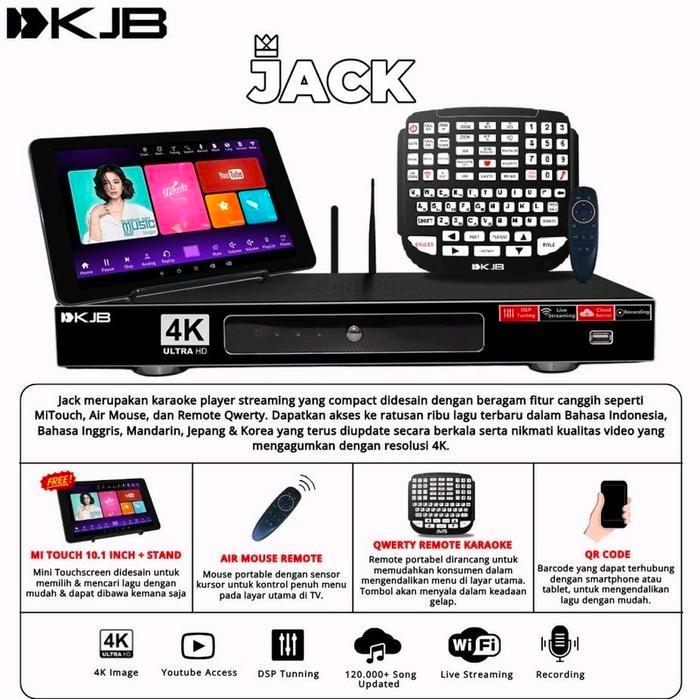 PLAYER KARAOKE KJB HM88 JACK with MINI TOUCHSCREEN KARAOKE PLAYER 2 TERA