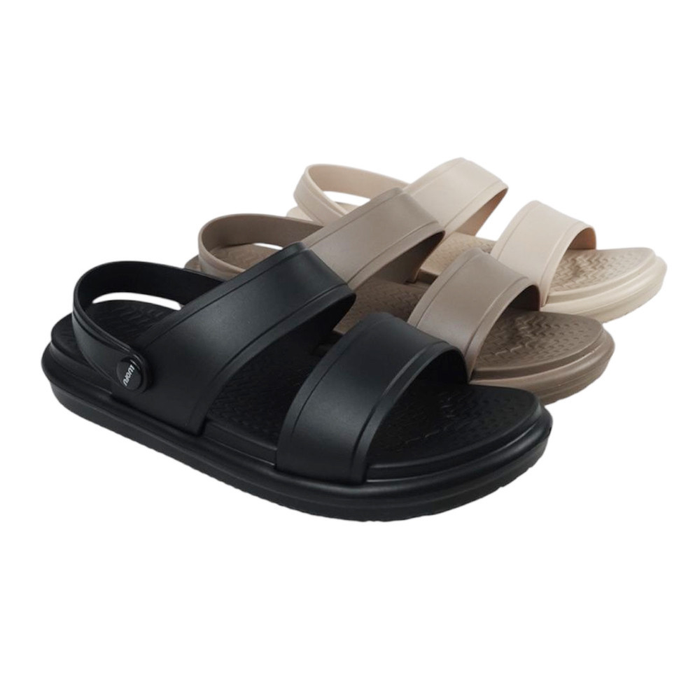 LUOFU ORIGINALS Sendal Selop Ban Dua Tali Belakang Jelly Karet Eva Wanita E7197-B2TL