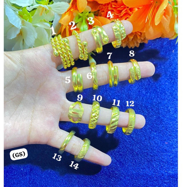 cincin koin mirip emas 24