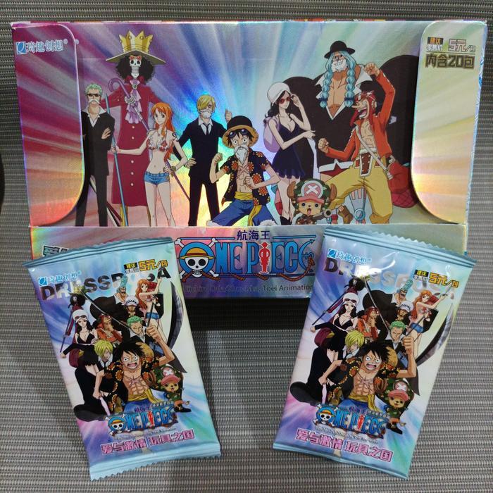 One piece dressrosa trading card sealed pack