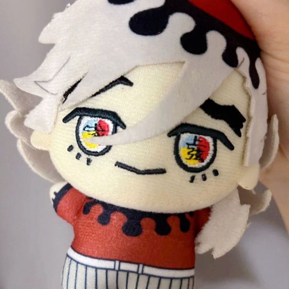 10cm Anime ‌Demon Slayer Kimetsu no Yaiba Douma Plush Doll Pendant Cartoon Cosplay Stuffed Toy Birth
