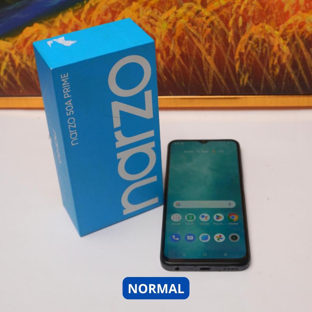 REALME NARZO 50A PRIME 4/128 GB HP SECOND ORIGINAL SINAR MUTIARA CELL
