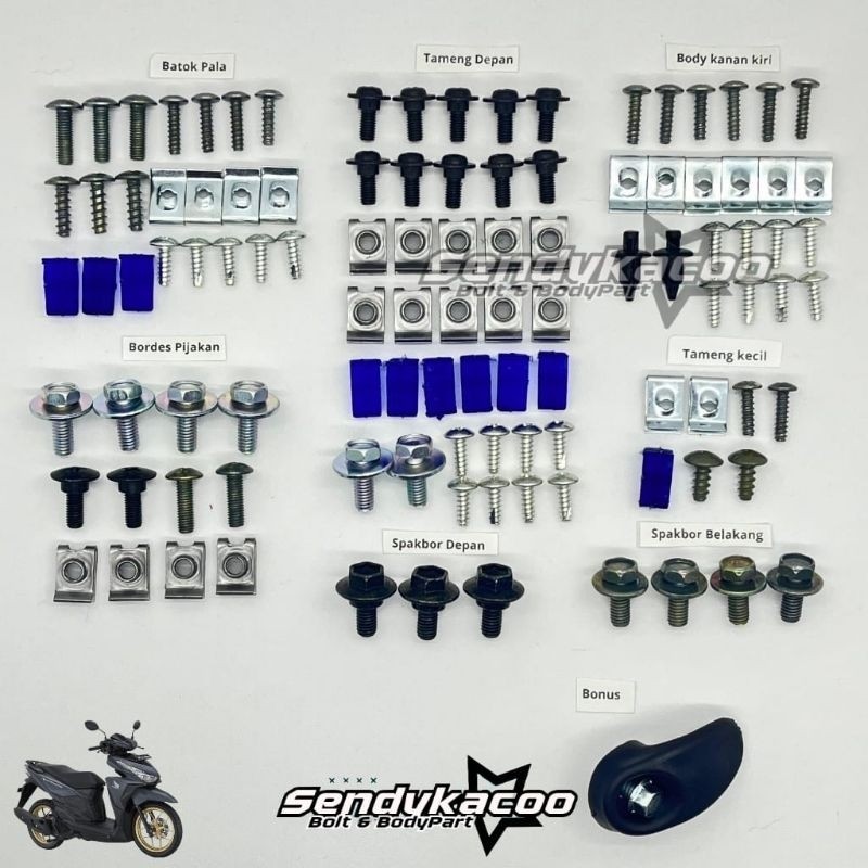 baut full body Vario 125 LED  / baut body Vario 150 LED  / baut body Honda Vario 125 LED