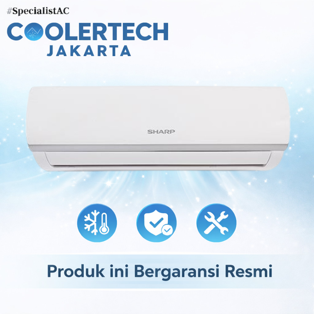 AC SHARP 1 PK -AHA09ZCY- TURBO COOL + PASANG