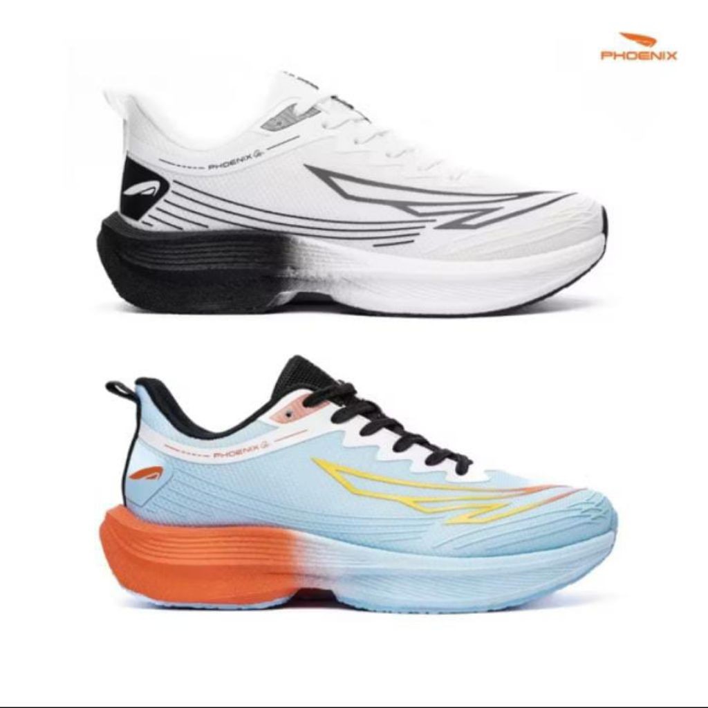 Phoenix Sepatu lari /Running original ELZIO - PUTIH/BIRU/PHOENIX SEPATU LARI/ SEPATU RUNNING  TERBAI