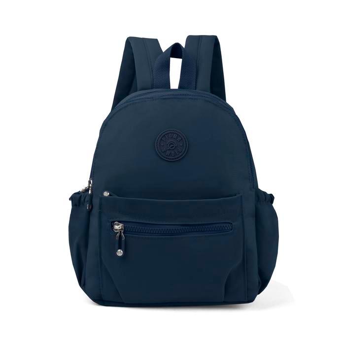 OPIOBAGS Pioma Alley Backpack Mini Wanita - Ransel Kerja Wanita - Ransel Mini Pioma Nilon - Biru Tua